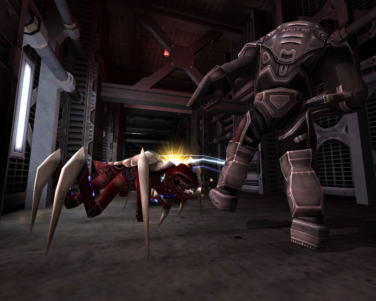 Tremulous_-_Marauder_and_B-suit_doing_battle.jpg
